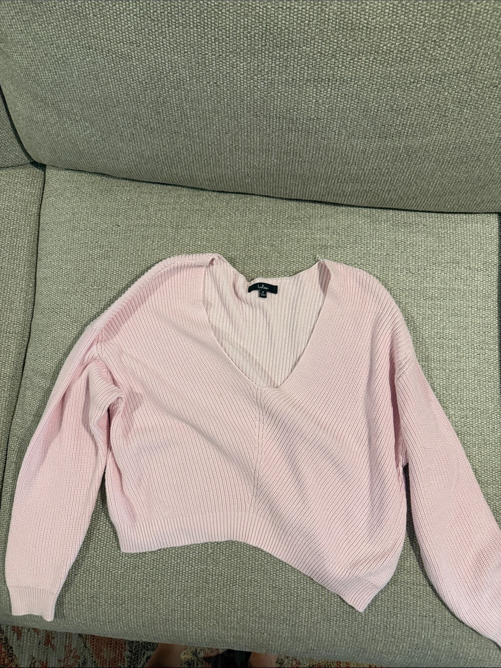 Lulus Feel It Still pink Knit Sweater - Size M